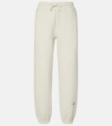 Pantalon de survêtement en coton mélangé à logo Pantalon de survêtement en coton mélangé à logo