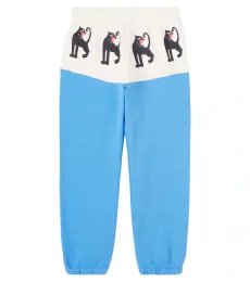 Pantalon de survêtement Panther imprimé en coton Pantalon de survêtement Panther imprimé en coton