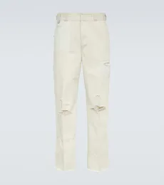 Pantalon droit en coton