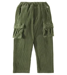 Pantalon droit en coton mélangé