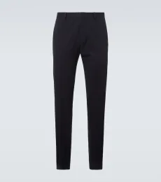 Pantalon droit en coton mélangé Pantalon droit en coton mélangé