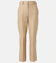 Pantalon droit Neo Derk en crêpe de lin Pantalon droit Neo Derk en crêpe de lin