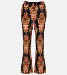 Pantalon évasé 247 raccourci imprimé en coton Pantalon évasé 247 raccourci imprimé en coton