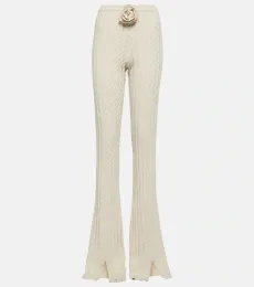 Pantalon évasé en cachemire Pantalon évasé en cachemire