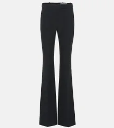 Pantalon évasé en crêpe Pantalon évasé en crêpe