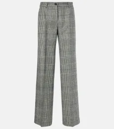 Pantalon évasé en laine et cachemire Pantalon évasé en laine et cachemire