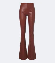 Pantalon évasé Gege en cuir Pantalon évasé Gege en cuir