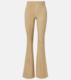 Pantalon évasé Gege en daim Pantalon évasé Gege en daim