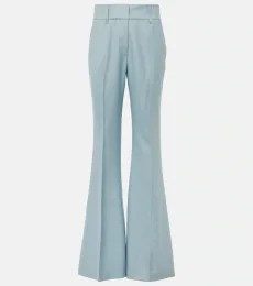 Pantalon évasé Rhein en soie et laine Pantalon évasé Rhein en soie et laine