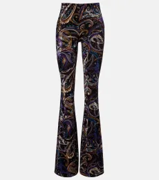 Pantalon flare à motif cachemire Pantalon flare à motif cachemire