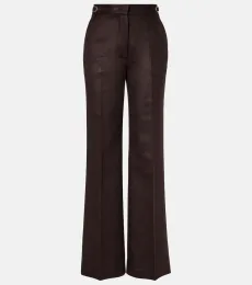 Pantalon flare Vesta en soie Pantalon flare Vesta en soie