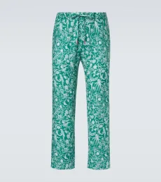 Pantalon imprimé en lin Pantalon imprimé en lin