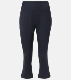 Pantalon raccourci en laine mélangée Pantalon raccourci en laine mélangée