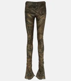 Pantalon skinny imprimé à taille basse Pantalon skinny imprimé à taille basse