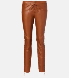 Pantalon slim Cyerra en cuir Pantalon slim Cyerra en cuir