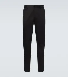 Pantalon slim en coton mélangé