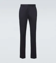 Pantalon slim en coton mélangé