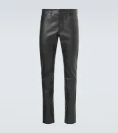 Pantalon slim en cuir Pantalon slim en cuir