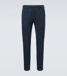 Pantalon slim en sergé de coton Pantalon slim en sergé de coton