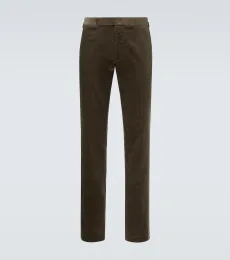 Pantalon slim en velours côtelé