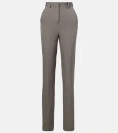 Pantalon slim Lucia à taille haute en laine Pantalon slim Lucia à taille haute en laine