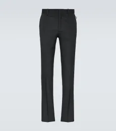 Pantalon slim taille basse en laine Pantalon slim taille basse en laine