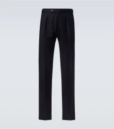 Pantalon tapered en laine vierge