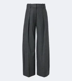 Pantalones anchos de lana y cachemir con cuentas Monili Pantalones anchos de lana y cachemir con cuentas Monili