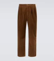 Pantalones anchos de pana de algodón