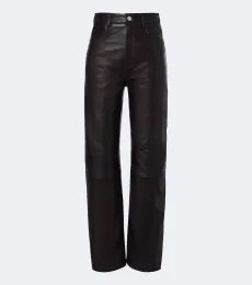 Pantalones anchos de piel Pantalones anchos de piel