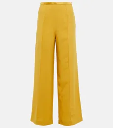 Pantalones anchos de satén Pantalones anchos de satén