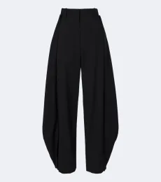 Pantalones barrel de lana Pantalones barrel de lana