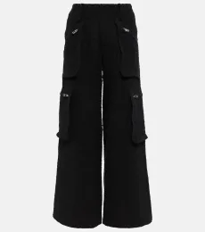 Pantalones cargo anchos de tiro alto Pantalones cargo anchos de tiro alto