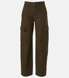 Pantalones cargo Esme de sarga de algodón Pantalones cargo Esme de sarga de algodón
