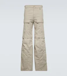 Pantalones cargo flared de algodón Pantalones cargo flared de algodón