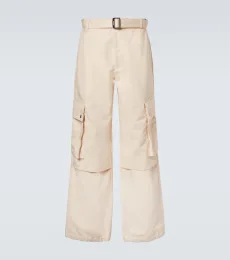 Pantalones cargo Le Cargo de algodón y lino Pantalones cargo Le Cargo de algodón y lino
