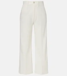 Pantalones chinos cropped en mezcla de algodón Pantalones chinos cropped en mezcla de algodón