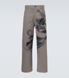 Pantalones chinos de algodón estampados Pantalones chinos de algodón estampados