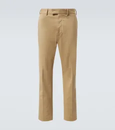 Pantalones chinos de sarga de algodón Pantalones chinos de sarga de algodón