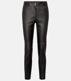 Pantalones Coleman de piel cropped