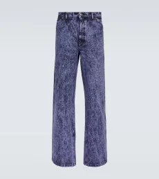 Pantalones de denim efecto mármol Pantalones de denim efecto mármol