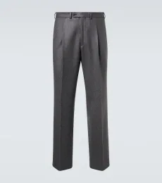 Pantalones de traje de lana Pantalones de traje de lana