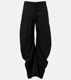 Pantalones de traje de lana Pantalones de traje de lana