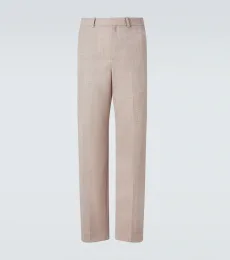 Pantalones de traje de lana Pantalones de traje de lana
