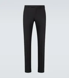 Pantalones de traje de lana y mohair