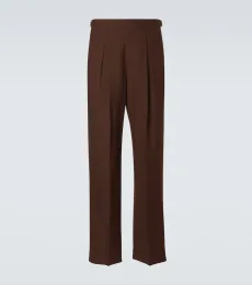 Pantalones de traje Johnny de lino y lana