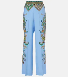 Pantalones en crepé de china de seda Pantalones en crepé de china de seda