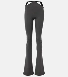 Pantalones flared de jersey