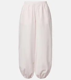 Pantalones globo Almaya de algodón y seda Pantalones globo Almaya de algodón y seda