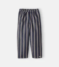 Pantalones Menno de algodón a rayas